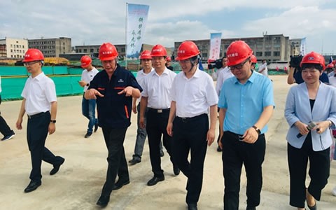 金華市市(shì)委書記陳龍(lóng)視察杭機新(xīn)廠區建設情(qíng)況