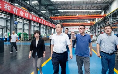 金華市委書(shū)記朱重烈調(diao)研杭機股份(fen)
